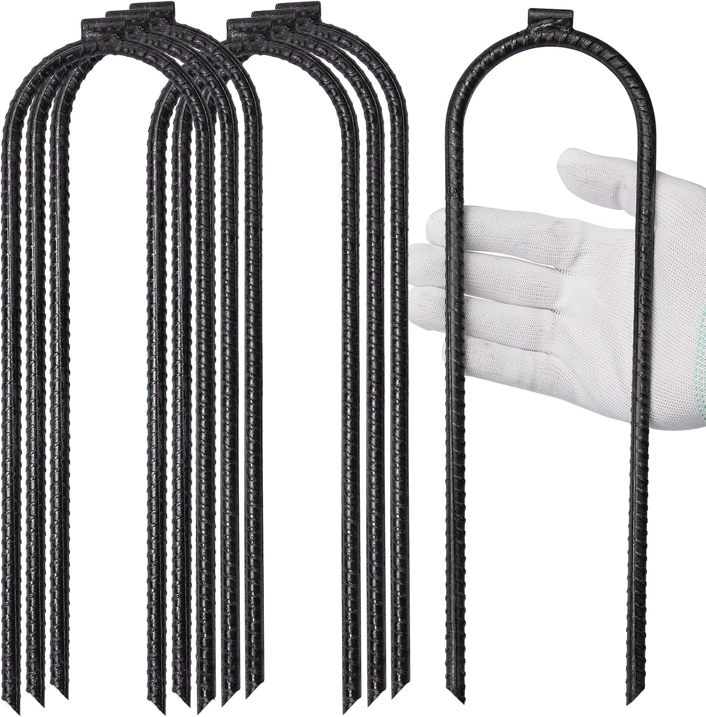 10 Estacas Viento Cama Elástica 12x3pulg Anclaje Suelo