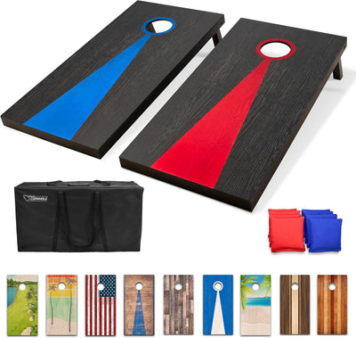 Tablas cornhole madera reglamentario 4x2ft 10 diseños