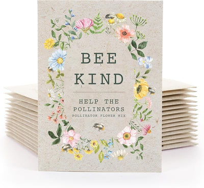 Pack semillas flores kraft con tarjetas recuerdos