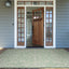 Alfombra interiores exteriores 3x5ft color marfil lavable