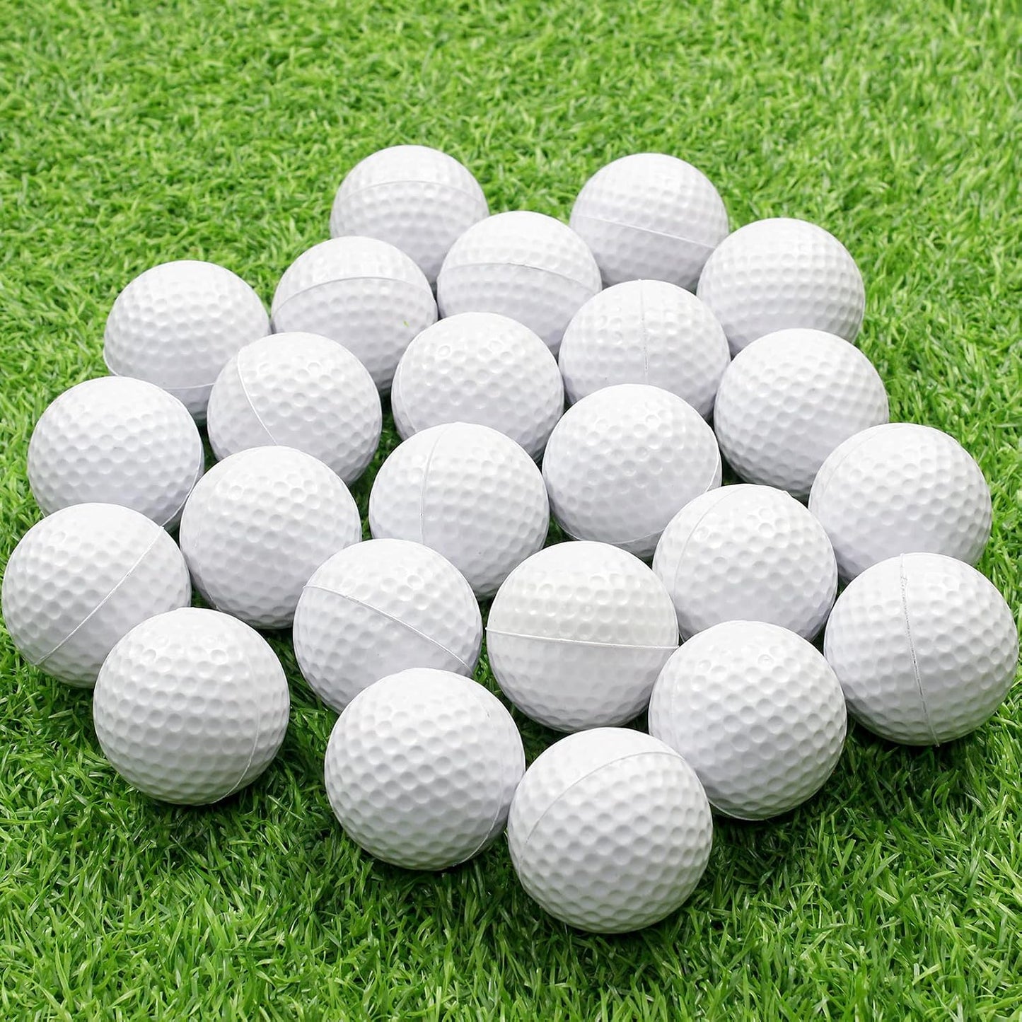 Bolas golf foam 24 pzas para practicar en interiores y exteriores