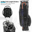 Bolsa golf 14 vías con divisores ligera impermeable