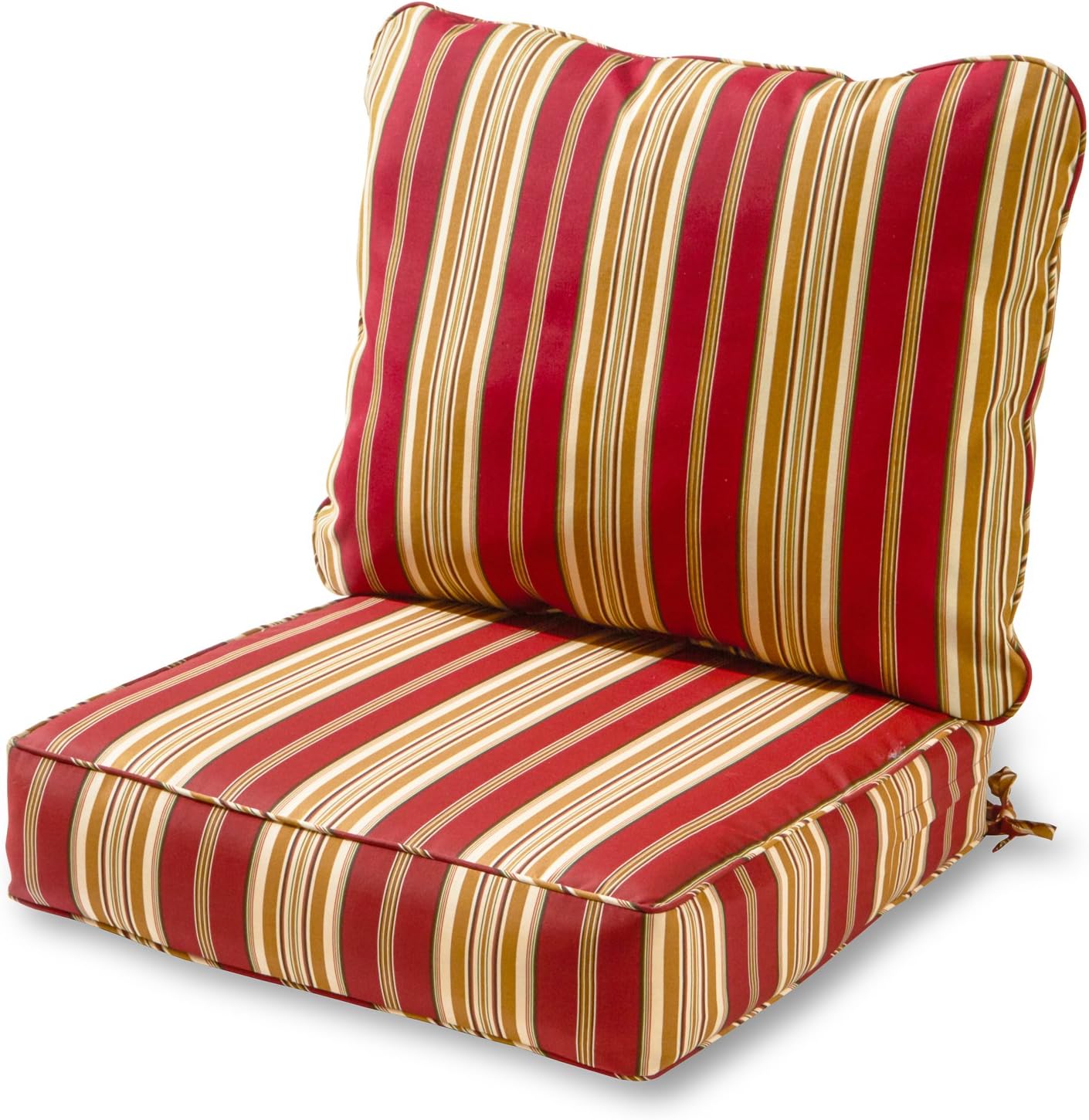 2 Pzas Cojines Asiento Exteriores Rayas Toscanas