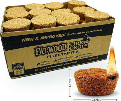 Encendedores de fuego Fatwood 48 unidades