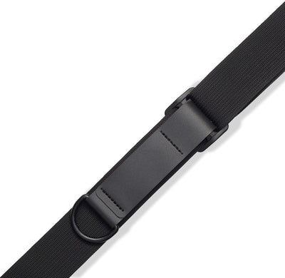 Correa guitarra cuero acolchado 3pulg ajuste rápido negro