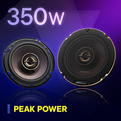 Altavoces auto 6.5" 2 vías 320W cono woofer tweeter