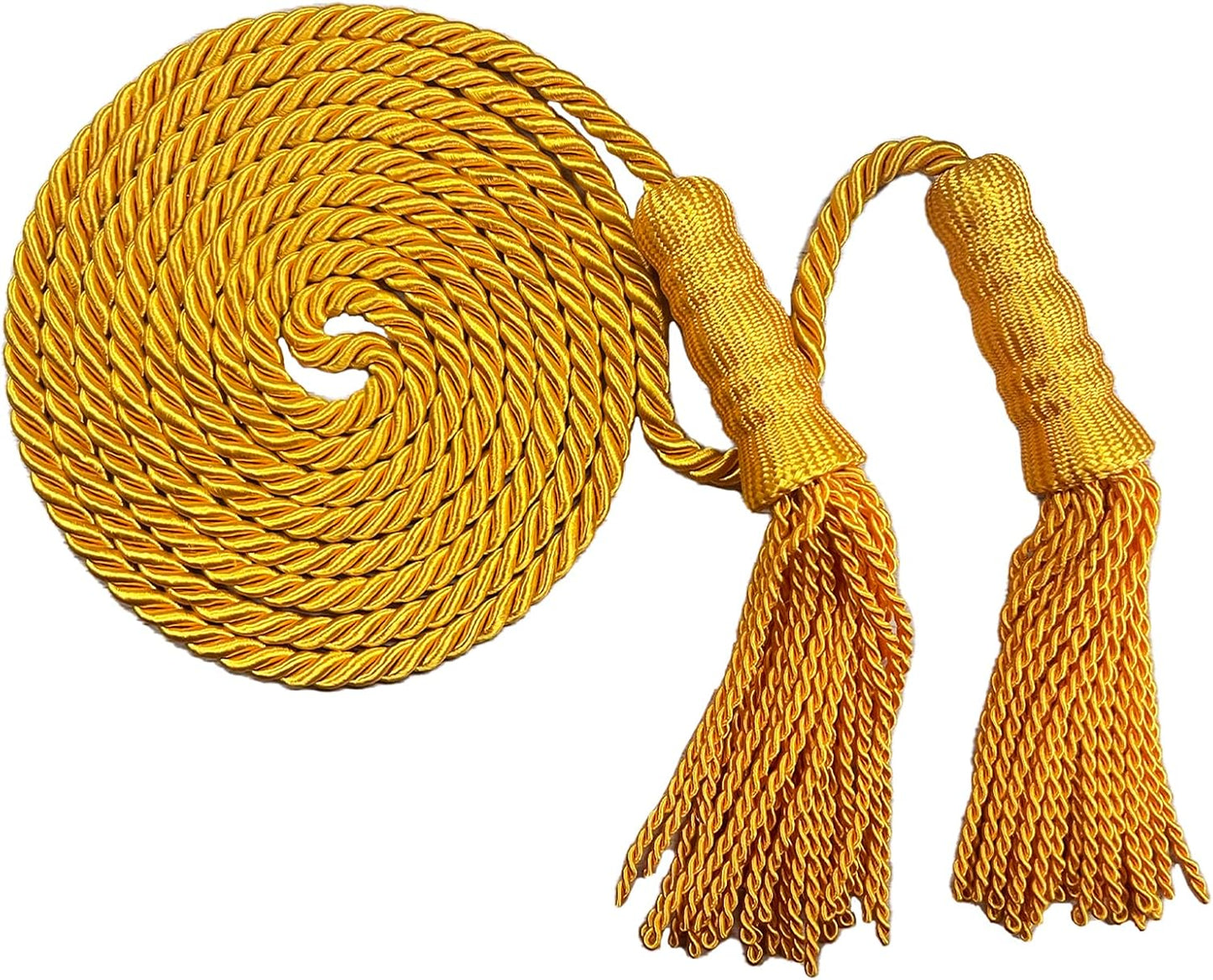 Cordón bandera borla trenzada dorada 108" interiores