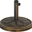 Base redonda sombrilla resina 26lb soporte poste 1.3/1.5/1.9