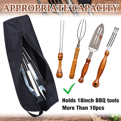 2 bolsas almacenamiento herramientas parrilla tela oxford plegable