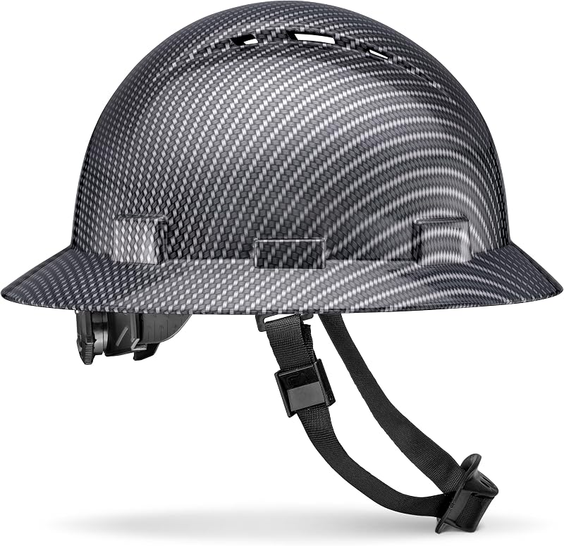 Casco ala completa OSHA Tipo 1 Clase C ventilado acolchado