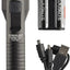Linterna recargable 2000 lúmenes USB color negro