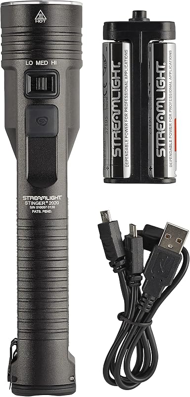 Linterna recargable 2000 lúmenes USB color negro