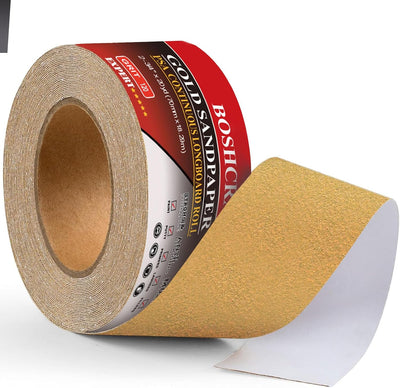 Papel lija PSA grano 120 20yd 2-3/4pulg auto y carpintería