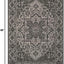Alfombra decorativa 2.2x4ft gris claro y carbón