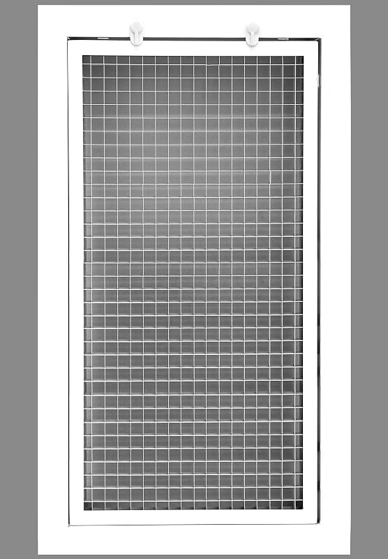 Rejilla filtro aire retorno 8x18 cubo aluminio blanco
