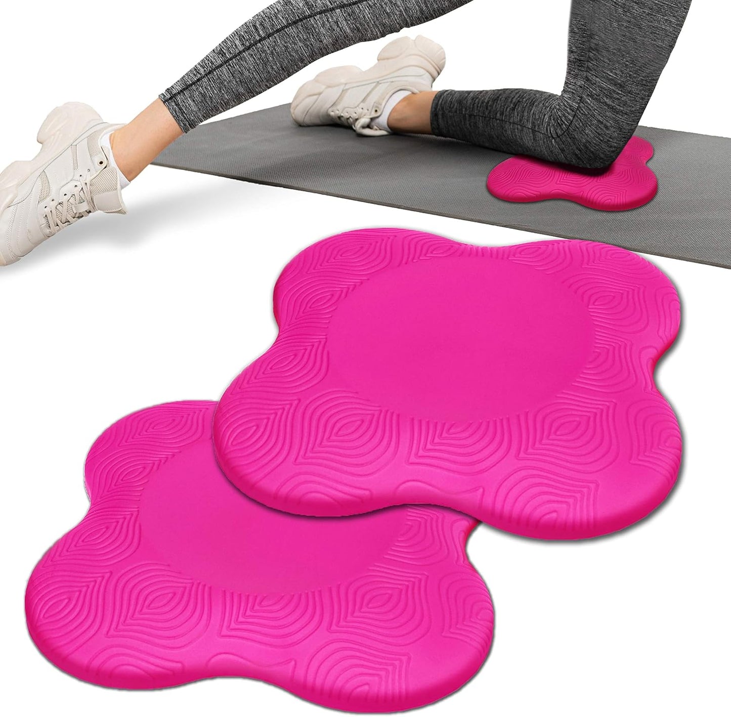 Rodillera yoga espuma gruesa antiderrap pack 2