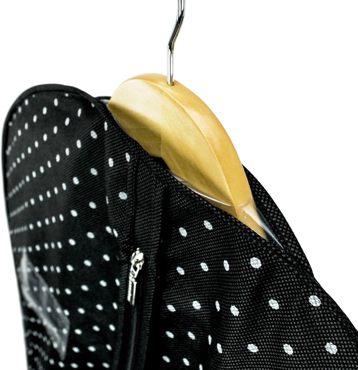 Bolsa ropa 40" trajes vestidos transpirable lunares negros