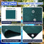 Lona polietileno verde 12x16ft 16mil ojales reforzado UV
