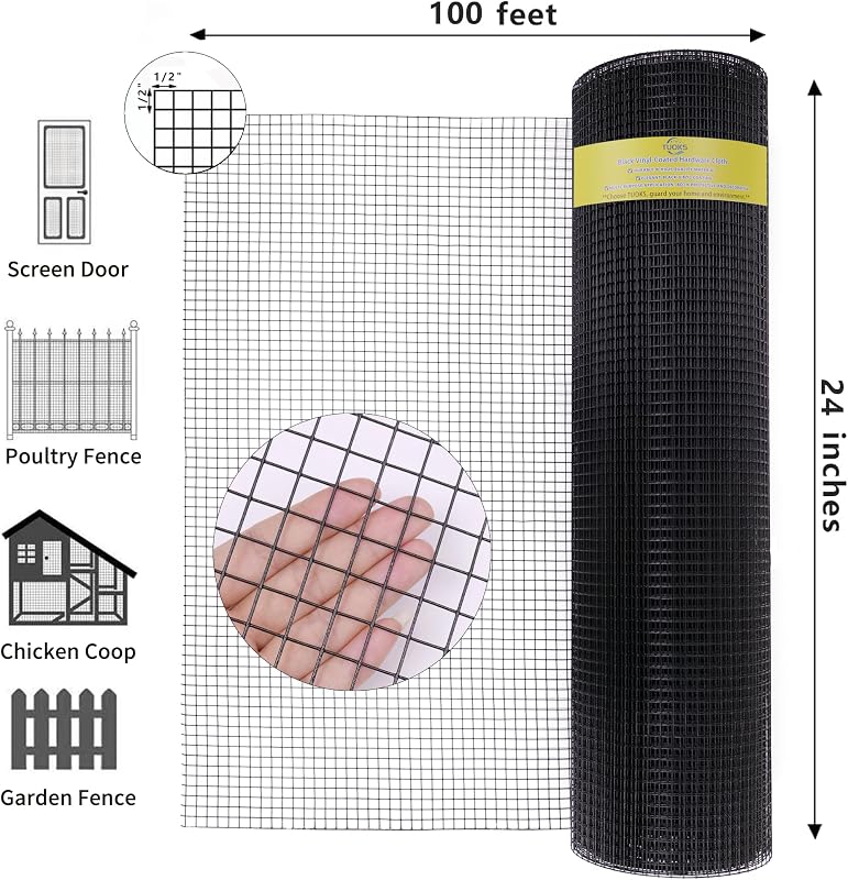 Rollo malla alambre PVC 24x100pies calibre 19 anti