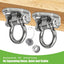 2 Perchas Acero Inox 304 Resistentes 2000lb para Columpio 180°