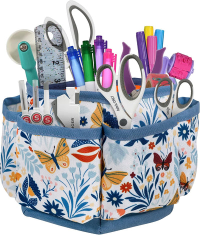 Organiz. giratorio mesa 360 grados con estampado mariposa