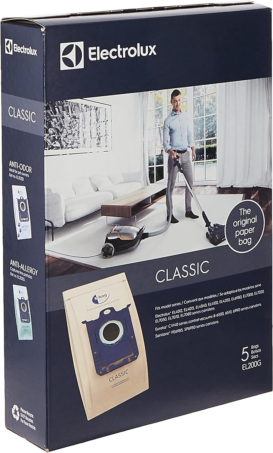 Bolsa de Aspiradora Electrolux EL200G 5 Unidades