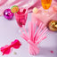50 Pzas Popotes Rosados Corazón San Valentín Reutilizables