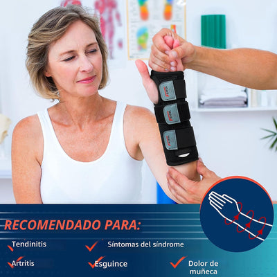 Muñequera ajustable para mano derecha artritis tendinitis
