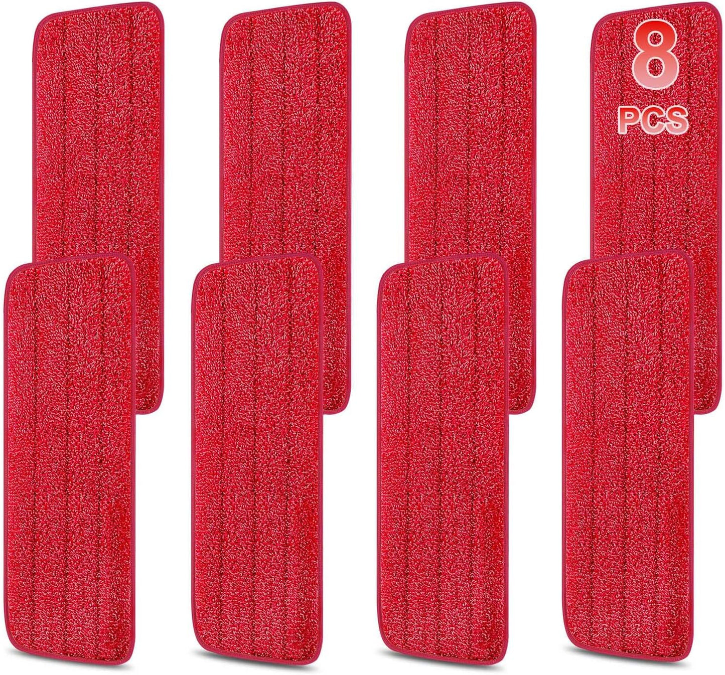 8 Pzas Almohadillas Microfibra 16.5pulg Repuesto Mopa Bona
