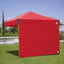 Gazebo recreativo con pared lateral 10ft Blanco