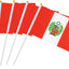 Banderas pequeñas redondas de Perú