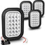 Luz trasera LED remolque 5x3pulg blanca 24 LED