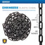 Cadena seguridad plástico negro 2x10ft resistente UV