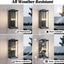 Lámpara pared exterior moderna con pantalla vidrio grueso