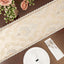 Mesa Camino Bordado Doble Capa Estilo Europeo 13x86pulg Amarillo