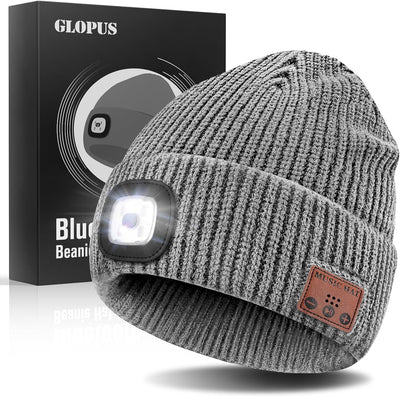 Gorro con luz Bluetooth para hombres adultos y adolescentes