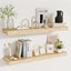 Estantes flotantes madera natural 36x9.3" set 2