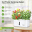Sistema jardín interior LED 19W 2 macetas regado automático