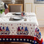 Mantel rectangular 60x120 lavable gnomos estrellas patrióticas