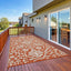 Alfombra exterior 9x12 plástico impermeable reversible