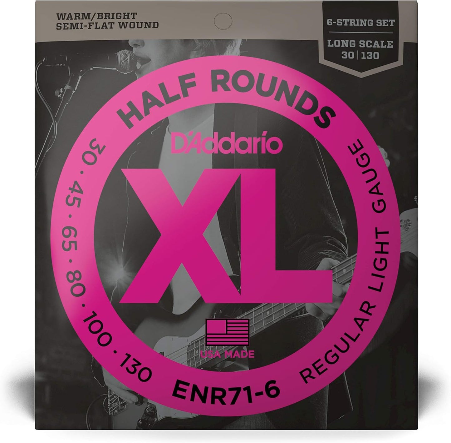 Cuerdas bajo XL Half Rounds ENR71-6 30-130