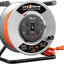 Carrete cable extensión retráctil 75ft 4 tomas
