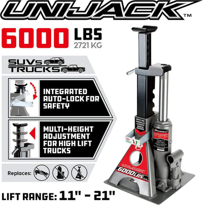 Gato auto todo en uno 6000lb base ancha