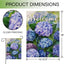 Bandera jardín flores primavera hortensias decoración