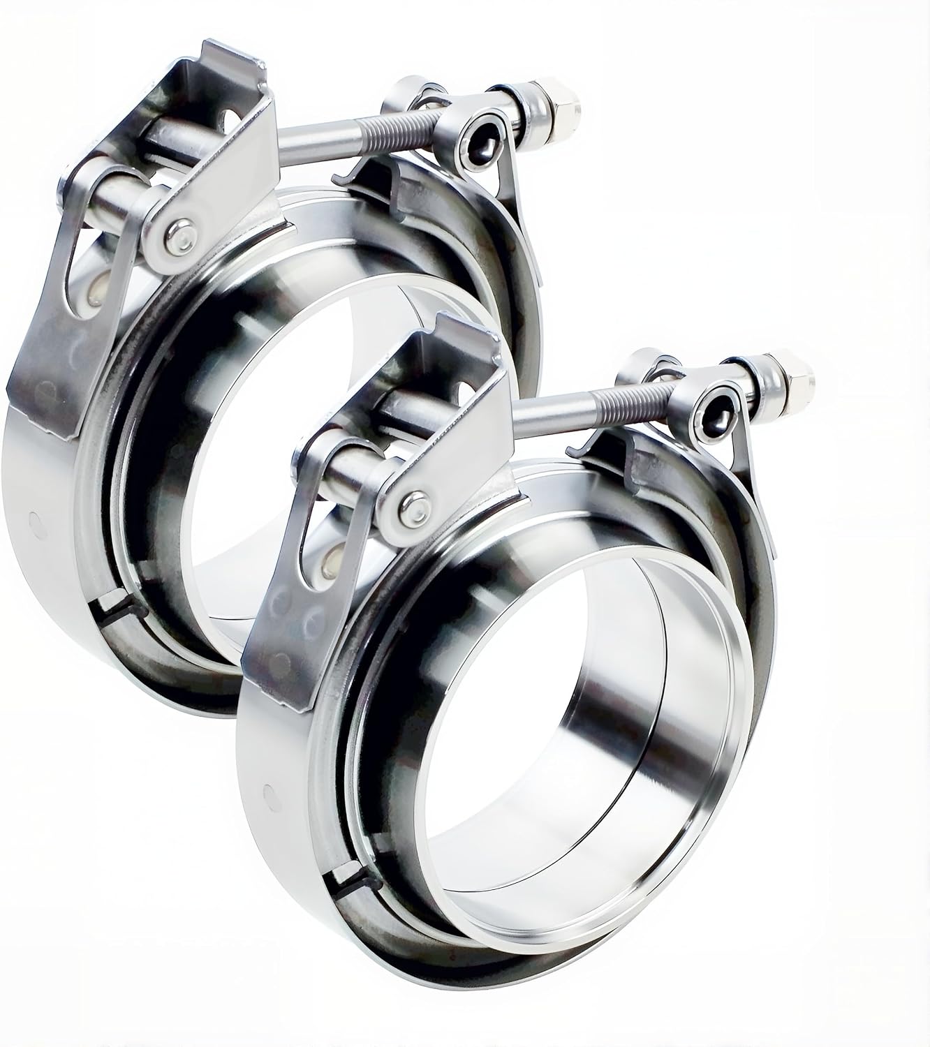 Abrazadera V 4" acero inox para escape turbocompresor