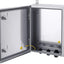 Caja acero inox IP65 para equipo electrónico 16x12x6pulg