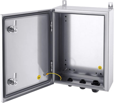 Caja acero inox IP65 para equipo electrónico 16x12x6pulg