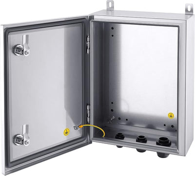 Caja acero inox IP65 para equipo electrónico 16x12x6pulg