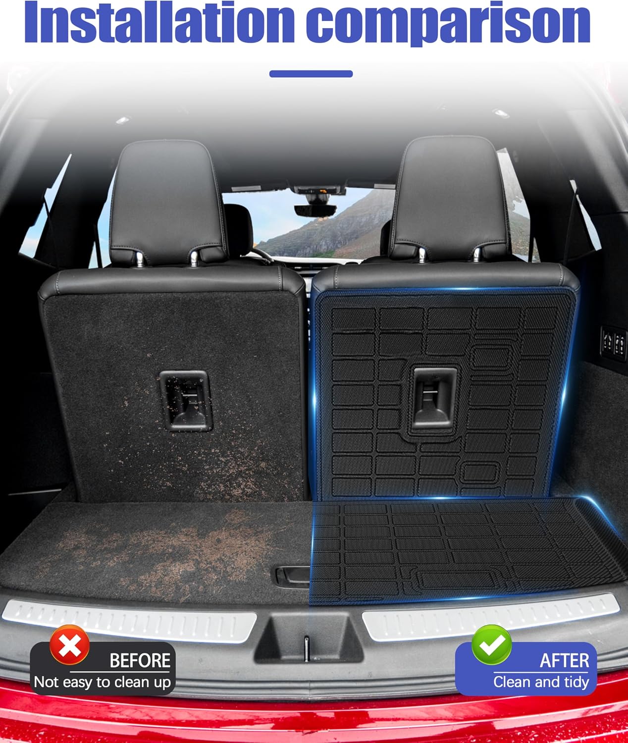 Tapete respaldo Cadillac XT6 20-25 antiderrap