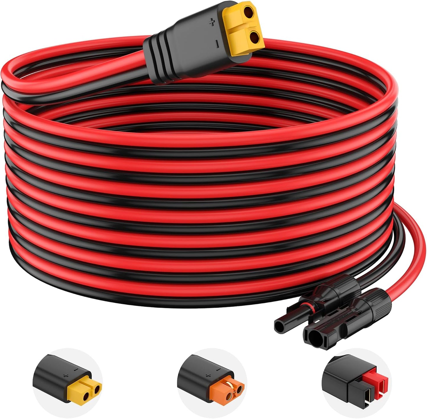 Conector solar 10AWG a XT60 15pies para panel plegable
